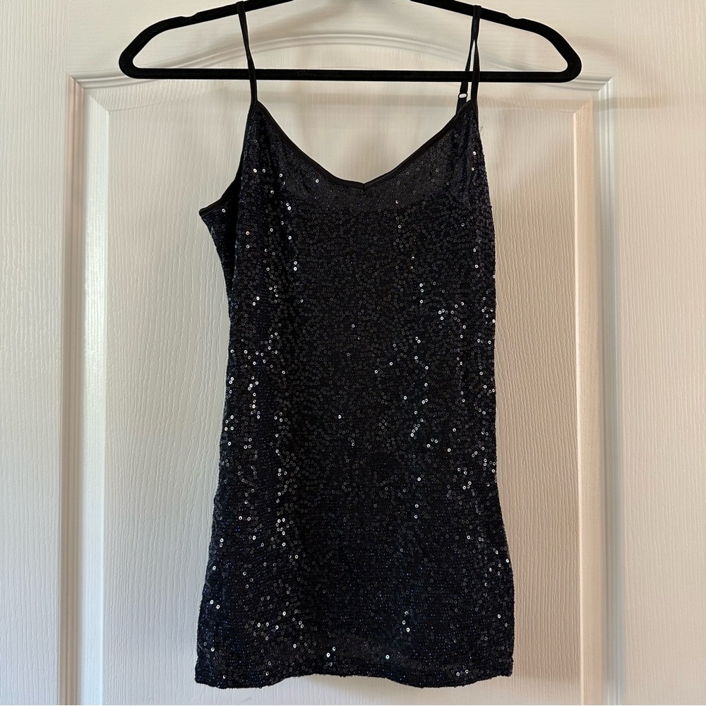 NEW Express Black Sequin Camisole